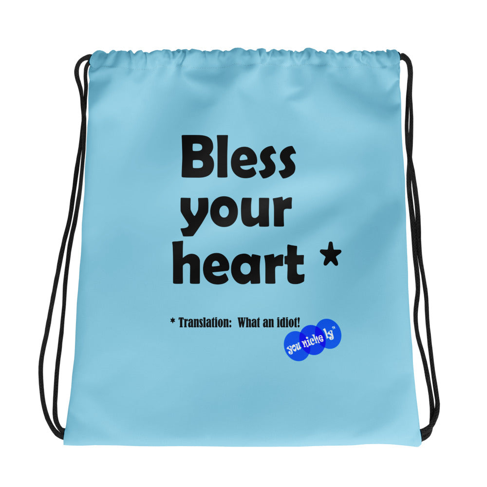 BLESS YOUR HEART - YOUNICHELY - Drawstring bag