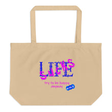 Load image into Gallery viewer, LIFE SUCKS - YOUNICHELY - Large organic tote bag
