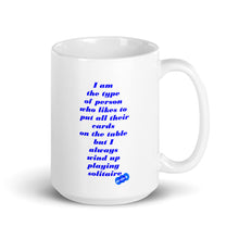 Load image into Gallery viewer, SOLITAIRE - YOUNICHELY - White glossy mug
