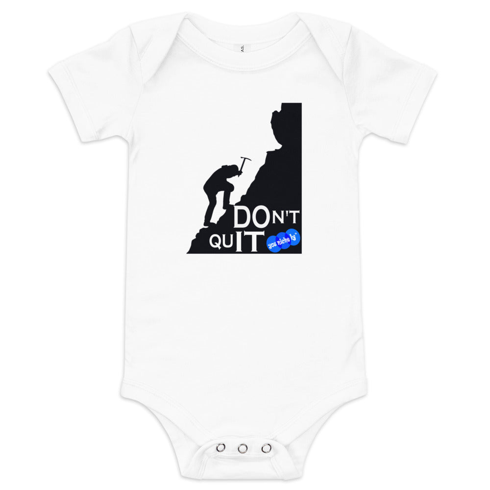 DON'T QUIT - YOUNICHELY - Baby short sleeve one piece