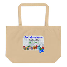 Load image into Gallery viewer, HOLIDAY PRESENTS - YOUNICHELY - Large organic tote bag
