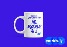 Load image into Gallery viewer, MY SUPPORT TEAM - YOUNICHELY - White glossy mug
