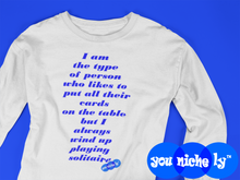 Load image into Gallery viewer, SOLITAIRE - YOUNICHELY - Unisex Long Sleeve Tee
