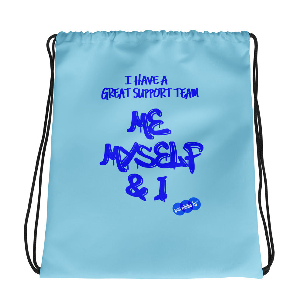 MY SUPPORT TEAM - YOUNICHELY - Drawstring bag