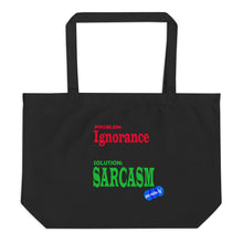 Load image into Gallery viewer, SARCASM- YOUNICHELY - Large organic tote bag
