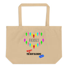 Load image into Gallery viewer, FAMILY - YOUNICHELY - Large organic tote bag
