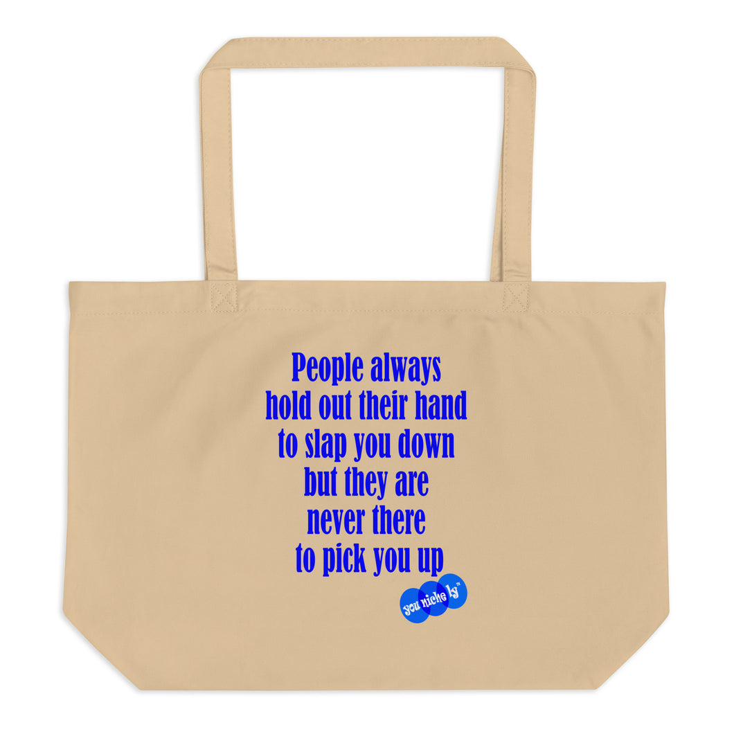 HAND OUT - YOUNICHELY - Large organic tote bag