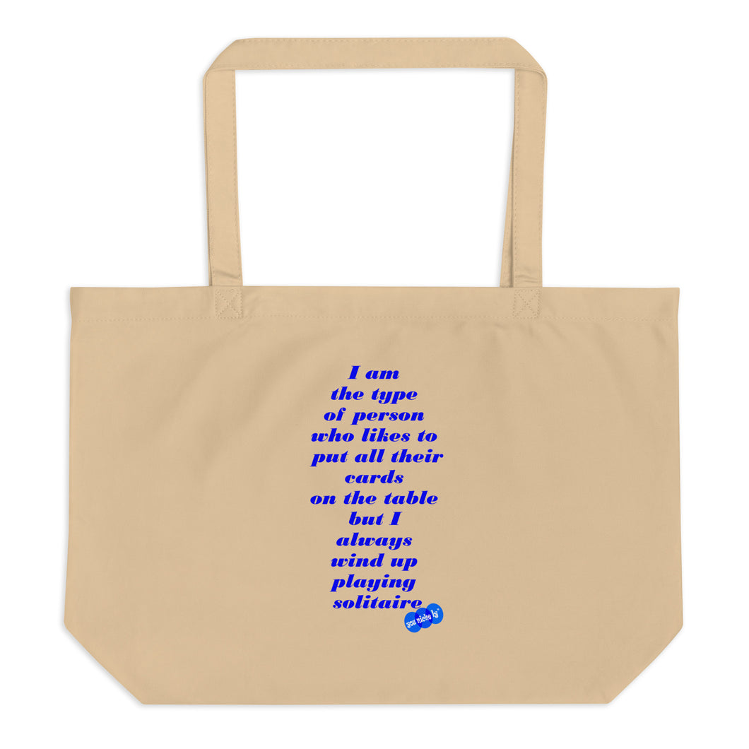 SOLITAIRE - YOUNICHELY - Large organic tote bag