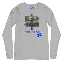 Load image into Gallery viewer, HOPE REGRET CHOOSE - YOUNICHELY - Unisex Long Sleeve Tee
