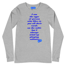 Load image into Gallery viewer, SOLITAIRE - YOUNICHELY - Unisex Long Sleeve Tee
