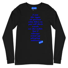 Load image into Gallery viewer, SOLITAIRE - YOUNICHELY - Unisex Long Sleeve Tee
