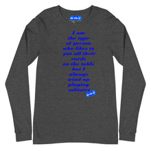 Load image into Gallery viewer, SOLITAIRE - YOUNICHELY - Unisex Long Sleeve Tee
