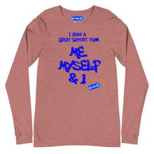 Load image into Gallery viewer, MY SUPPORT TEAM - YOUNICHELY - Unisex Long Sleeve Tee
