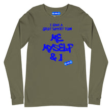 Load image into Gallery viewer, MY SUPPORT TEAM - YOUNICHELY - Unisex Long Sleeve Tee
