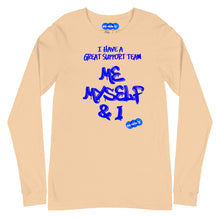 Load image into Gallery viewer, MY SUPPORT TEAM - YOUNICHELY - Unisex Long Sleeve Tee
