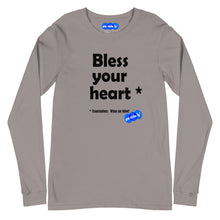 Load image into Gallery viewer, BLESS YOUR HEART - YOUNICHELY - Unisex Long Sleeve Tee
