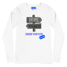 Load image into Gallery viewer, HOPE REGRET CHOOSE - YOUNICHELY - Unisex Long Sleeve Tee
