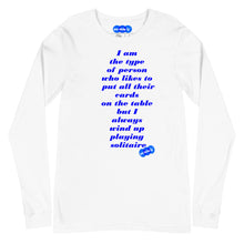 Load image into Gallery viewer, SOLITAIRE - YOUNICHELY - Unisex Long Sleeve Tee
