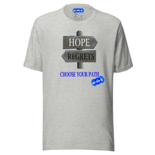 Load image into Gallery viewer, HOPE REGRETS CHOOSE - YOUNICHELY - Unisex t-shirt
