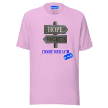 Load image into Gallery viewer, HOPE REGRETS CHOOSE - YOUNICHELY - Unisex t-shirt
