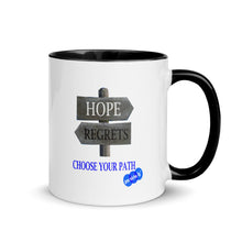 Load image into Gallery viewer, HOPE REGRET CHOOSE - YOUNICHELY - Mug with Color Inside
