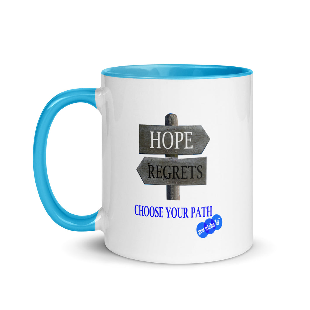 HOPE REGRET CHOOSE - YOUNICHELY - Mug with Color Inside