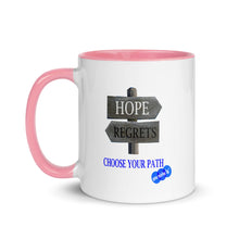 Load image into Gallery viewer, HOPE REGRET CHOOSE - YOUNICHELY - Mug with Color Inside
