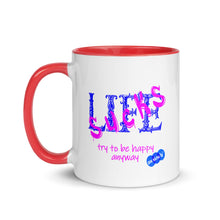 Load image into Gallery viewer, LIFE SUCKS - YOUNICHELY - Mug with Color Inside
