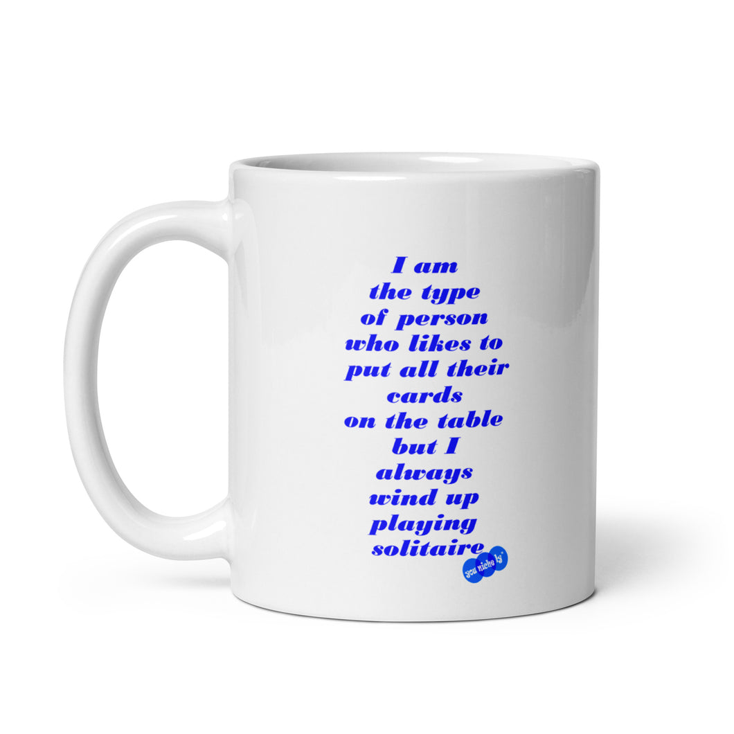SOLITAIRE - YOUNICHELY - White glossy mug