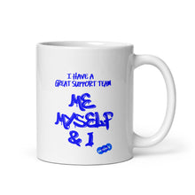 Load image into Gallery viewer, MY SUPPORT TEAM - YOUNICHELY - White glossy mug
