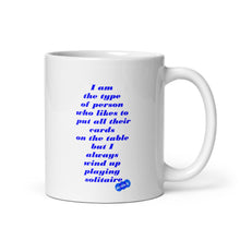 Load image into Gallery viewer, SOLITAIRE - YOUNICHELY - White glossy mug
