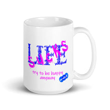 Load image into Gallery viewer, LIFE SUCKS - YOUNICHELY - White glossy mug
