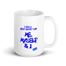Load image into Gallery viewer, MY SUPPORT TEAM - YOUNICHELY - White glossy mug
