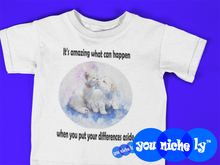 Load image into Gallery viewer, DIFFERENCES ASIDE - YOUNICHELY - Toddler Short Sleeve Tee
