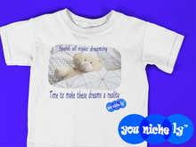 Load image into Gallery viewer, DREAMY BEAR - YOUNICHELY - Toddler Short Sleeve Tee
