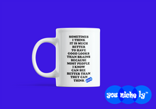 Load image into Gallery viewer, GOOD LOOKS OR BRAINS - YOUNICHELY - White glossy mug
