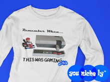Load image into Gallery viewer, REMEMBER WHEN...GAMING - YOUNICHELY - Unisex Long Sleeve Tee
