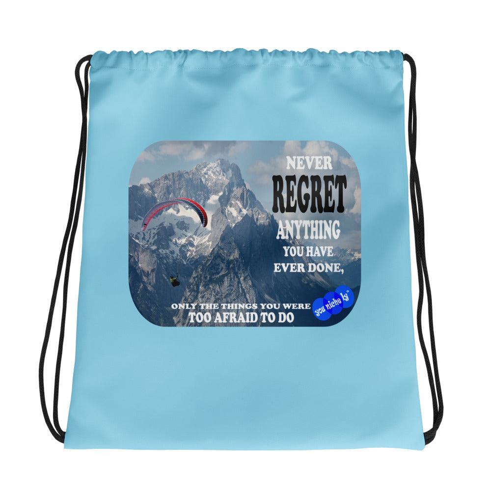 NEVER REGRET - YOUNICHELY - Drawstring bag