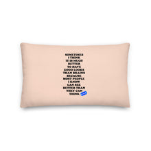 Load image into Gallery viewer, GOOD LOOKS OR BRAINS - YOUNICHELY - Premium Pillow
