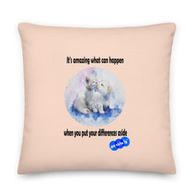 Load image into Gallery viewer, DIFFERENCES ASIDE - YOUNICHELY - Premium Pillow
