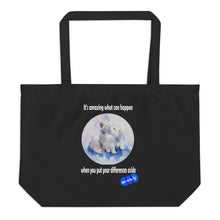 Load image into Gallery viewer, DIFFERENCES ASIDE - YOUNICHELY - Large organic tote bag
