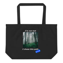 Load image into Gallery viewer, I&#39;M NOT LOST - YOUNICHELY - Large organic tote bag
