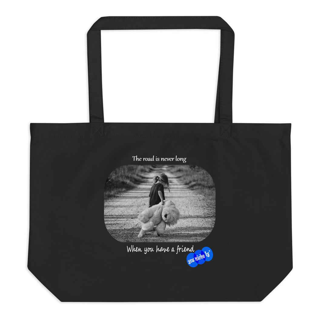 LONG ROAD - YOUNICHELY - Large organic tote bag