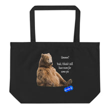 Load image into Gallery viewer, STUFFED BEAR - YOUNICHELY - Large organic tote bag
