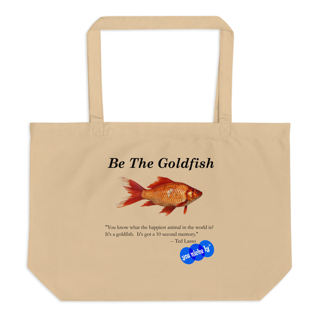 BE THE FISH - YOUNICHELY - Large organic tote bag