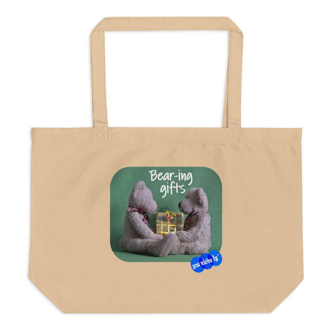 BEAR-ING GIFTS - YOUNICHELY - Large organic tote bag