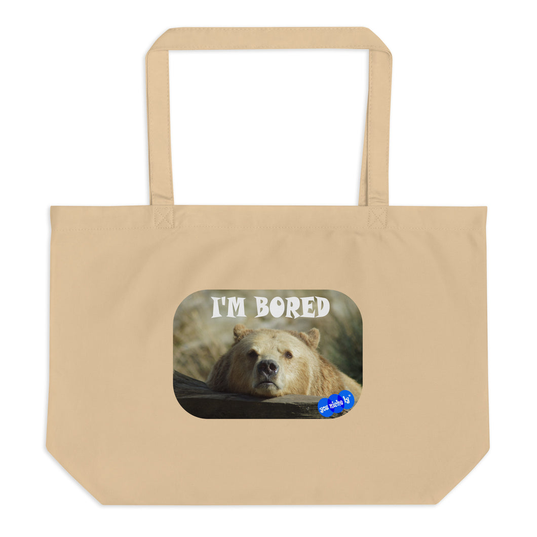 BORED - YOUNICHELY - Large organic tote bag