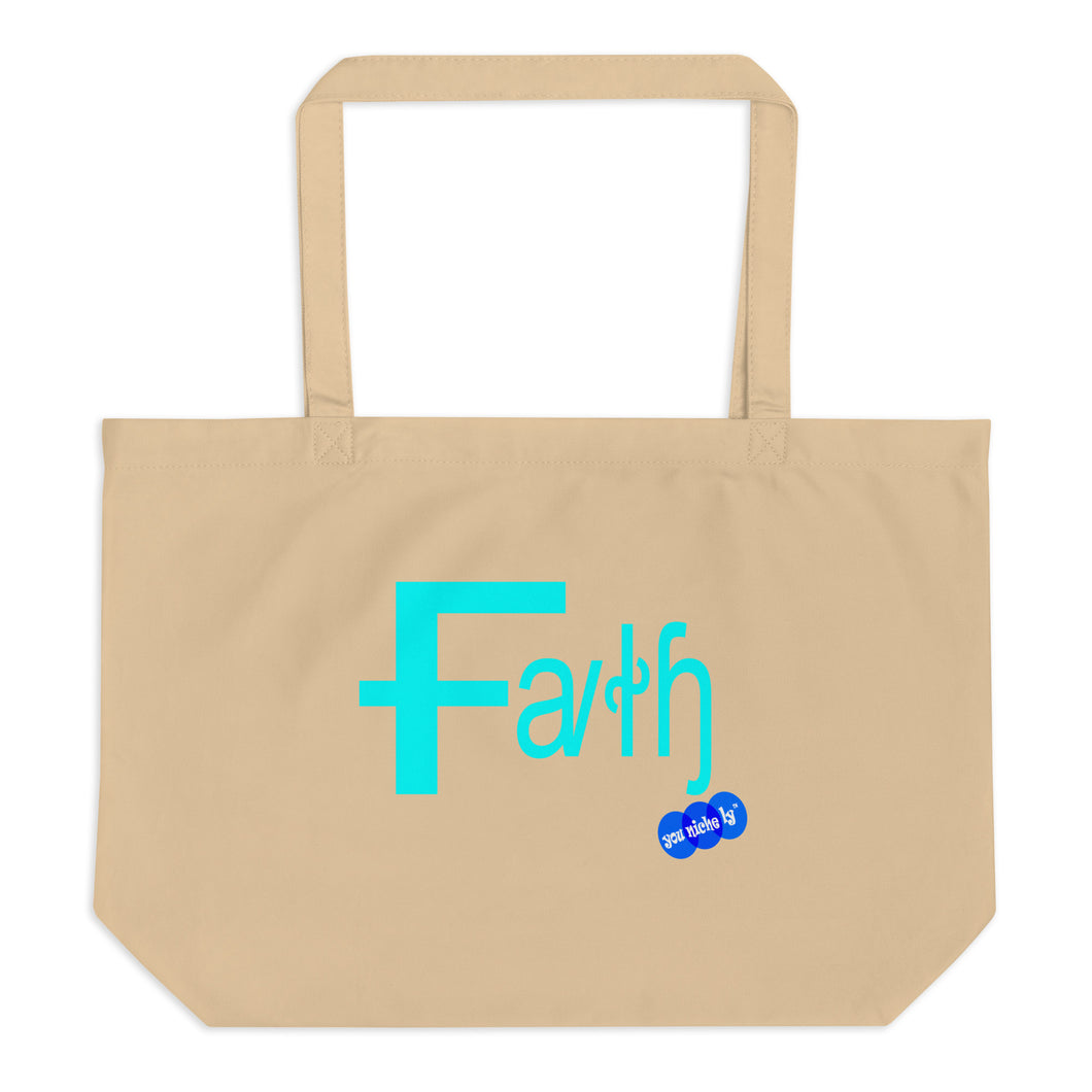 FAITH - YOUNICHELY - Large organic tote bag