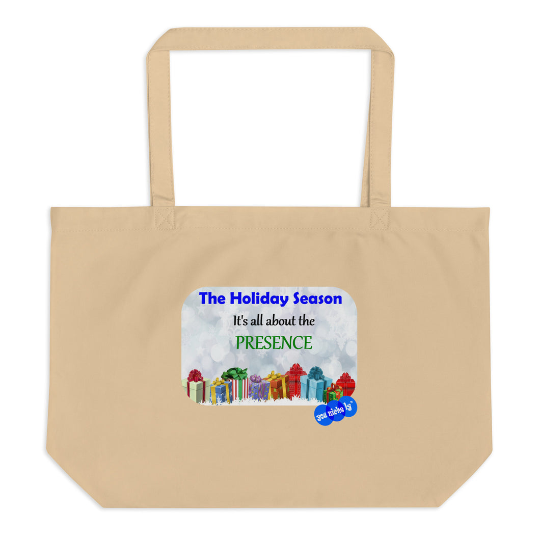 HOLIDAY PRESENTS - YOUNICHELY - Large organic tote bag