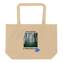 Load image into Gallery viewer, I&#39;M NOT LOST - YOUNICHELY - Large organic tote bag

